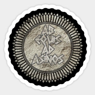 Ab Equis Ad Asinos Sticker